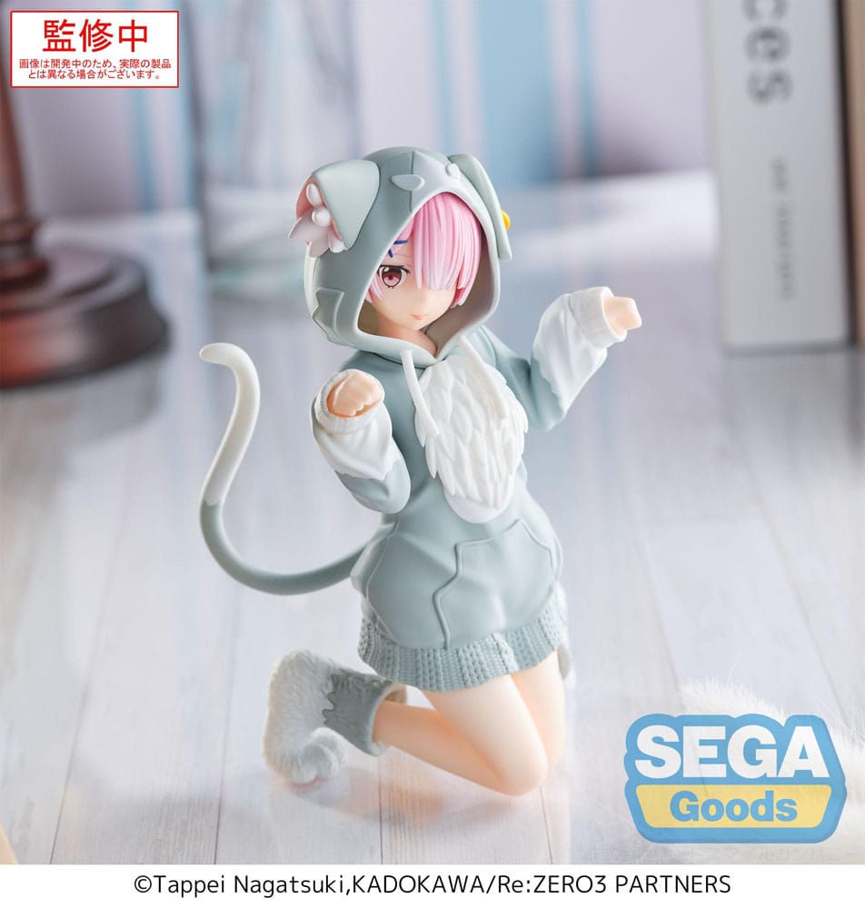 Re:Zero Starting Life in Another World Yumemirize PVC Statue Ram Mofumofu Package 11 cm